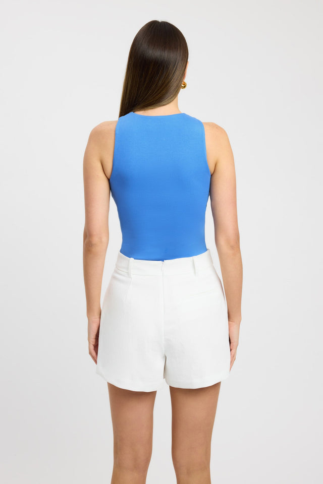 product Oli Tank Kookai Fitted High-neck blue womens-singlets