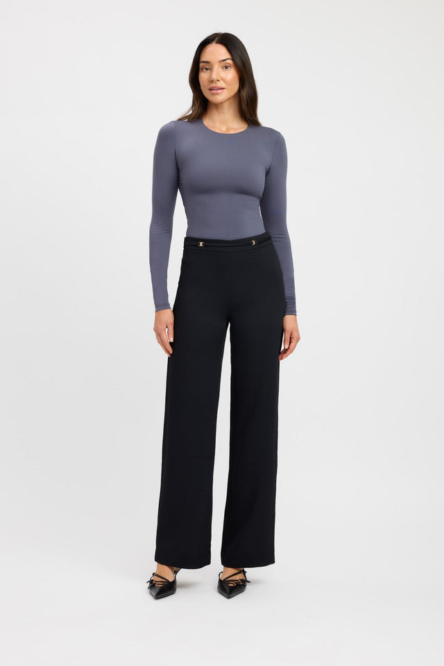 product Elina Long Sleeve Top Kookai Fitted Roundneck Long sleeve Womens-Blouse