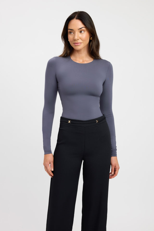 product Elina Long Sleeve Top Kookai Fitted Roundneck Long sleeve Womens-Blouse