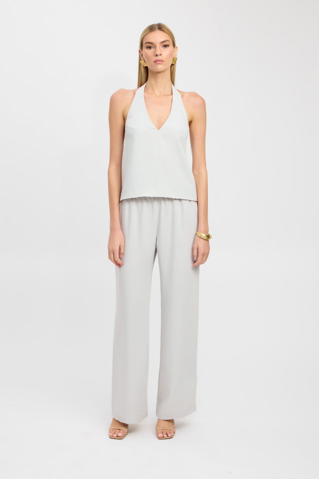 side Maria Vee Core Top Kookai Relaxed V-neck Sleeveless Womens-Blouse