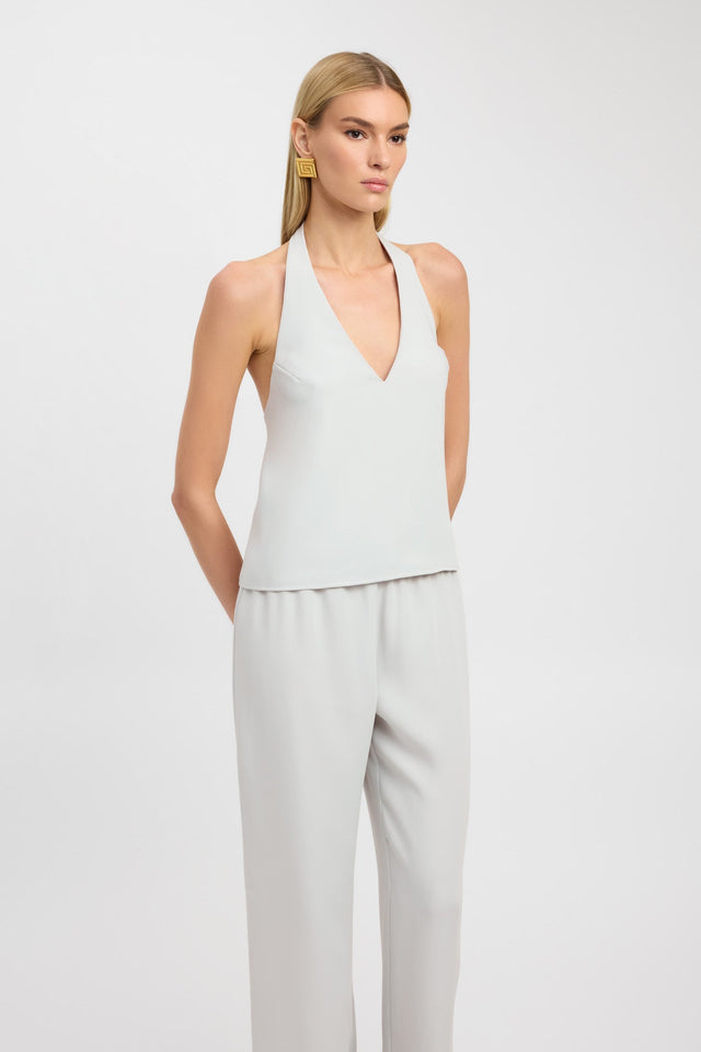 front Maria Vee Core Top Kookai Relaxed V-neck Sleeveless Womens-Blouse