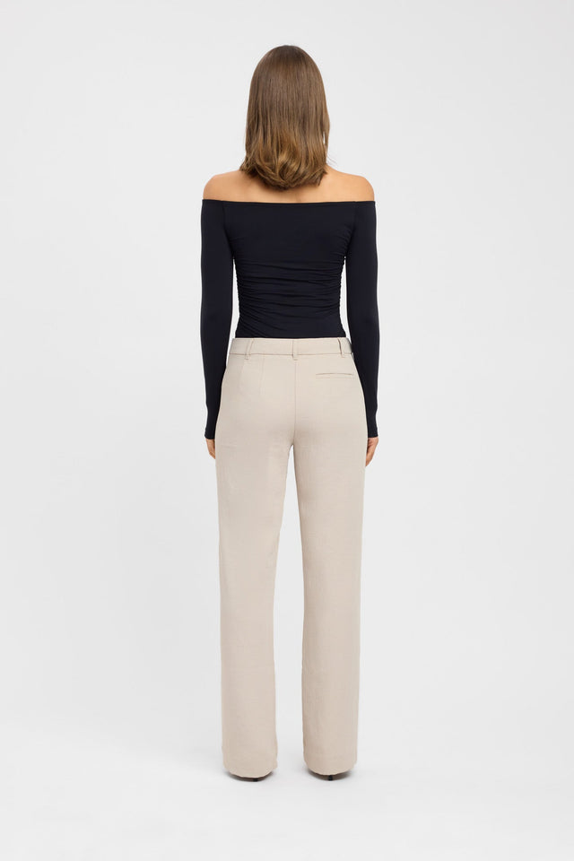 product Oyster Suit Pant Kookai Wide-leg Mid-rise beige womens-regular-pants 