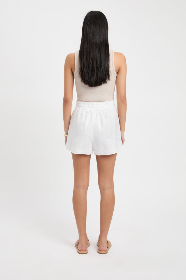 product Tahiti Elastic Short Kookai High-rise Relaxed white womens-shorts 