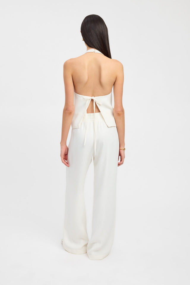 back Maria Wide Leg Pant Kookai Wide-leg High-rise white womens-regular-pants 