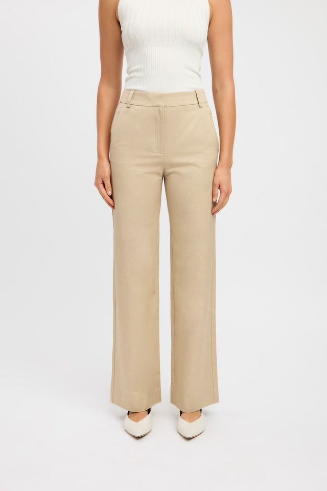 product Willa Pant Kookai Wide-leg Mid-rise beige womens-regular-pants 