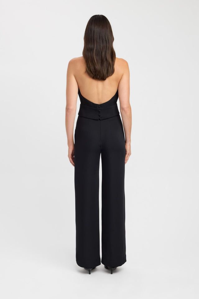 back Maria Staple Pant Kookai Wide-leg High-rise black womens-regular-pants 