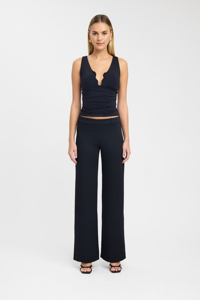 product Oyster Core Low Rise Pant Kookai Wide-leg Low-rise black womens-regular-pants 