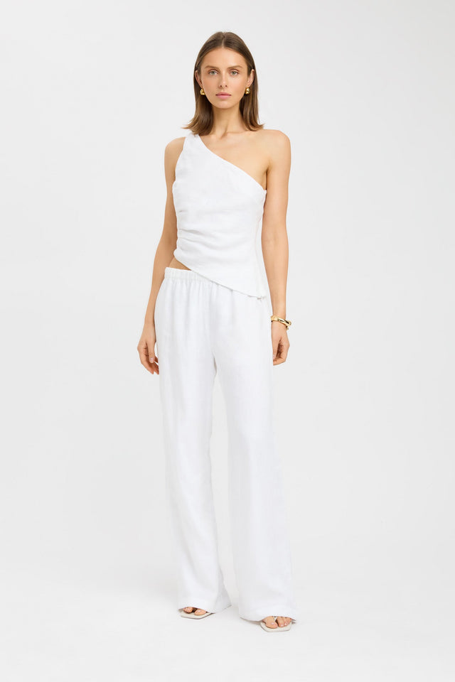 product Tahiti Elastic Pant Kookai Wide-leg High-rise white womens-regular-pants 