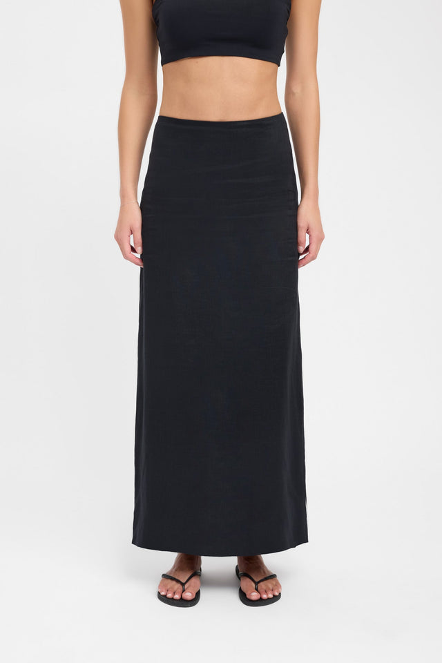 product Tahiti Core Maxi Skirt Kookai Straight Maxi black womens-skirts 