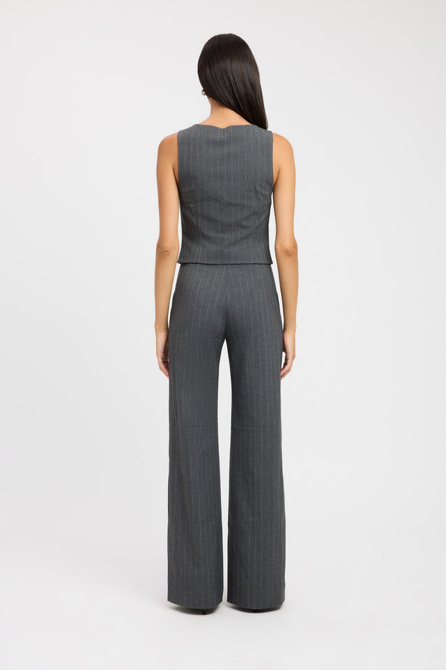 product Bergen Wide Leg Pant Kookai Wide-leg High-rise dark grey womens-regular-pants 