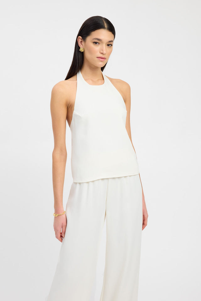 side Maria Wide Leg Pant Kookai Wide-leg High-rise white womens-regular-pants 