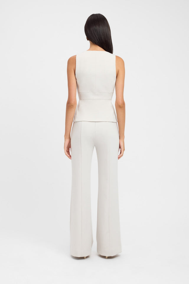 back Erika Long Flare Pants Kookai relaxed High-rise white womens-regular-pants 