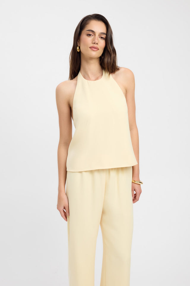 front Maria Core Top Kookai Relaxed Roundneck Sleeveless Womens-Blouse 