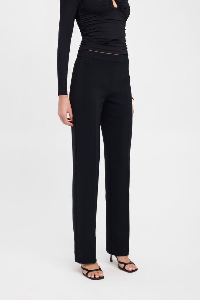 front Alto Slim Pant Kookai Regular Mid-rise black womens-regular-pants 