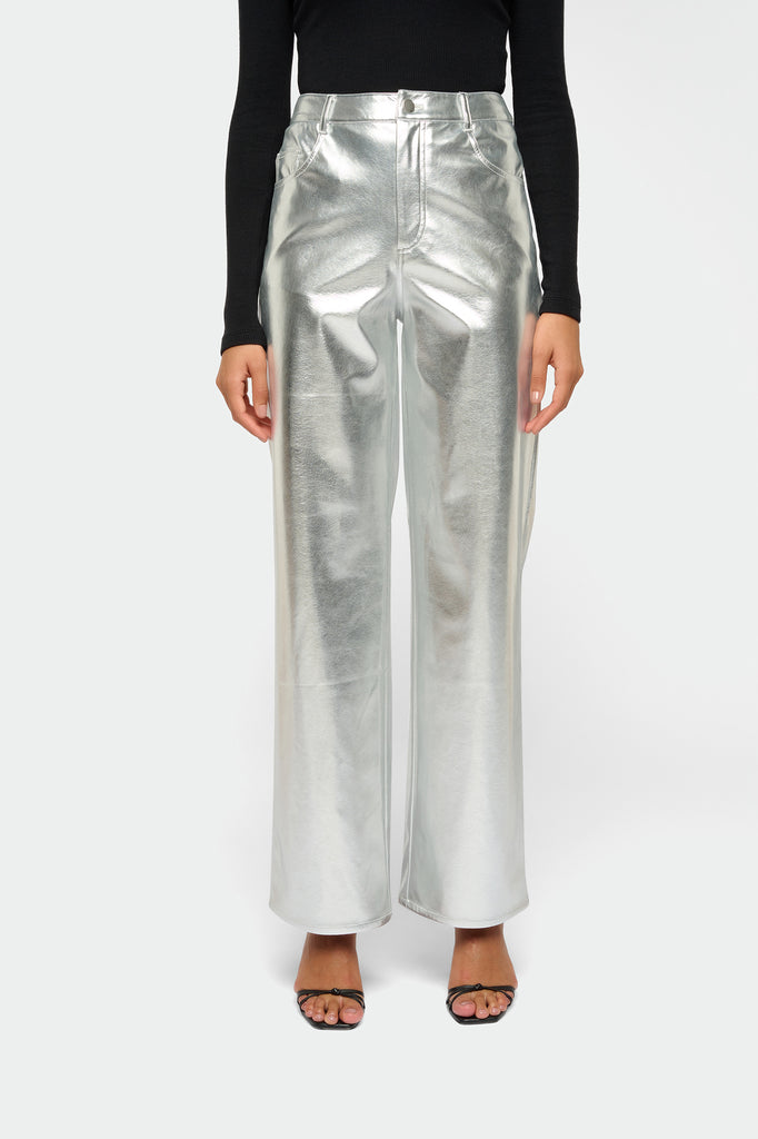 Pantalon Lisy plateado 