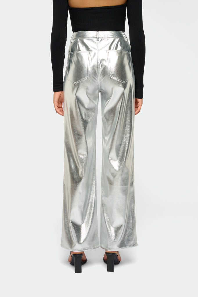 Pantalon Lisy plateado 