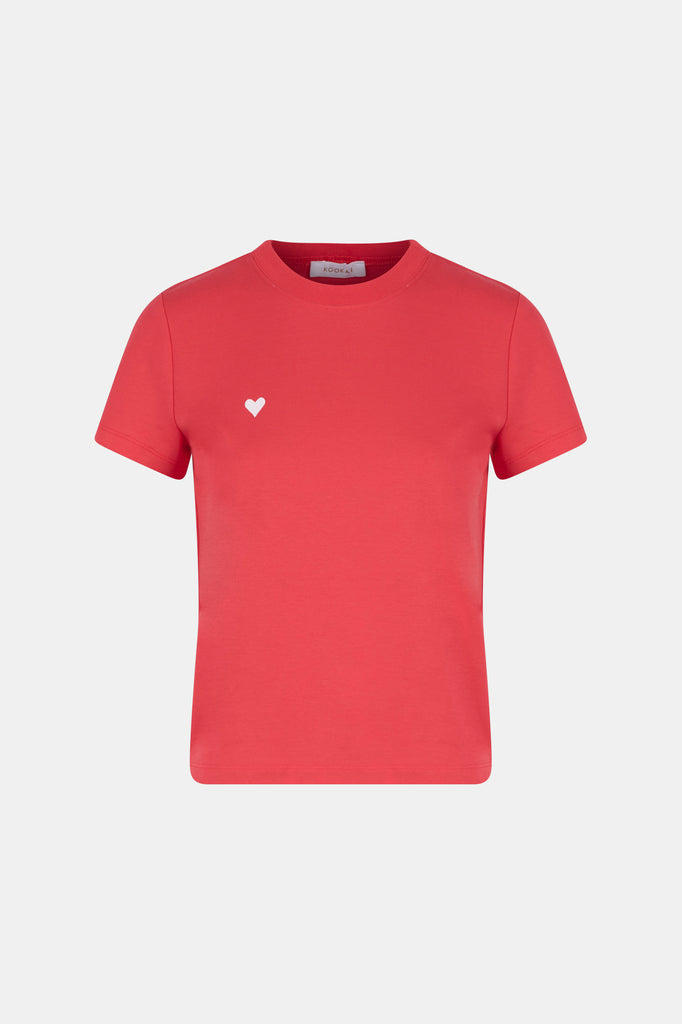 CAMISETA CORAZÓN BORDADO